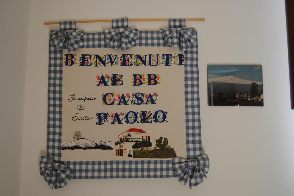 B&B Casa Paolo Фьюмефреддо-ди-Сицилия Экстерьер фото